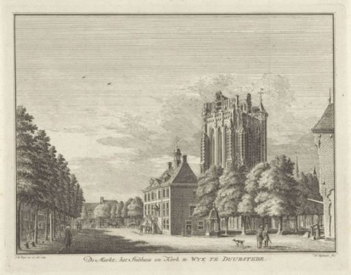 View of the market at Wijk bij Duurstede