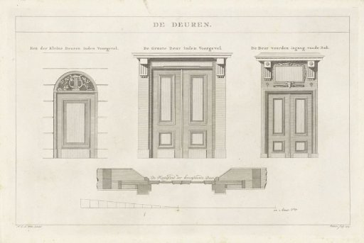 Doors of the Theatre on the Leidseplein in Amsterdam, 1774