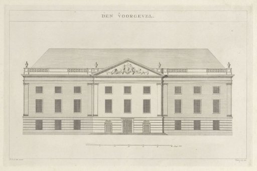 Facade of the Theatre on the Leidseplein in Amsterdam, 1774