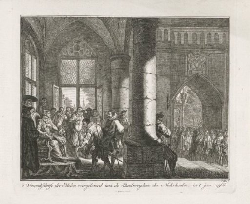 Presentation of the Request of the Nobles to the Governor-General Margaret of Parma, 1566