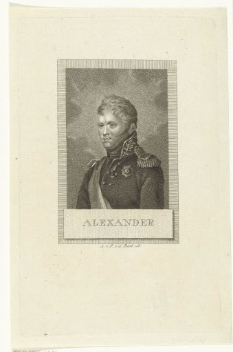 Portrait of Tsar Alexander I of Russia