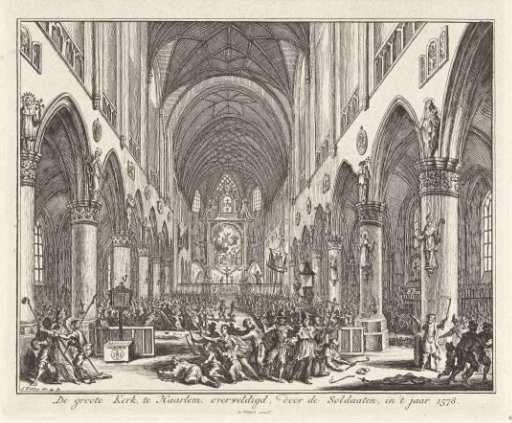 The Great Church in Haarlem stormed by Protestants, 1578