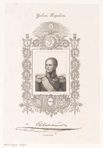 Portrait of Tsar Alexander I of Russia