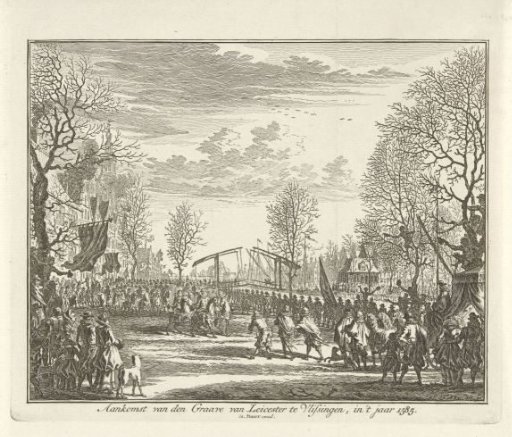 Arrival of the Earl of Leicester at Flushing, 1585