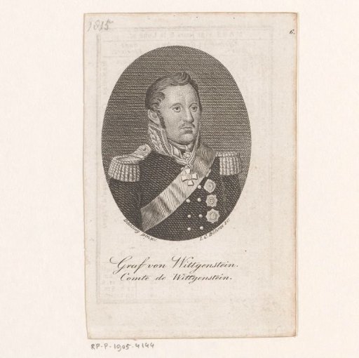 Portrait of Ludwig Adolph Peter, Prince of Sayn-Wittgenstein