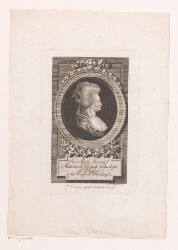 Portrait of Maria Feodorovna I, Empress of Russia