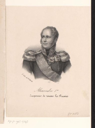Portrait of Tsar Alexander I of Russia