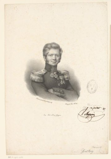 Portrait of an unknown man in uniform