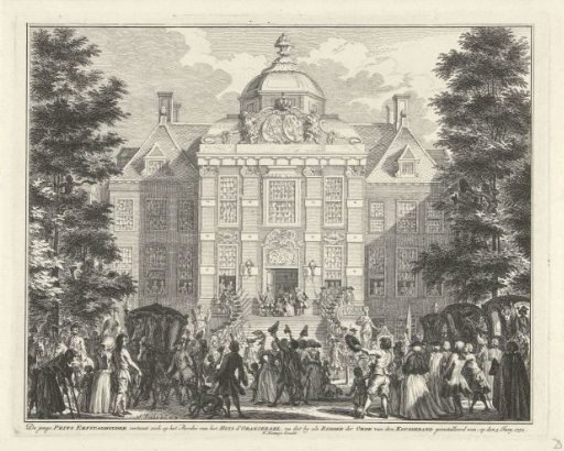 William V presents himself as Knight of the Garter, 1752