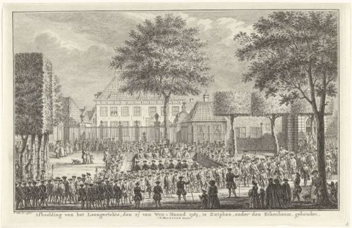 Feudal court at Zutphen, 1764