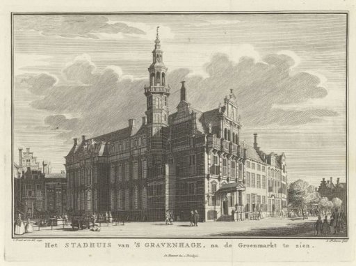 View of the Old Town Hall in The Hague