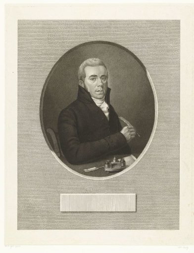 Portrait of lector Abraham van Stipriaan Luiscius
