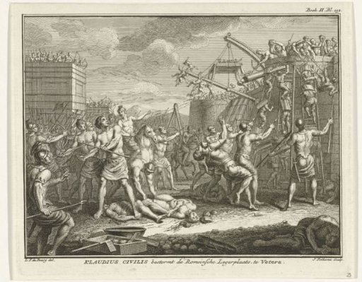 Troops of Civilis Storm the Roman Fortress at Xanten, 69-70