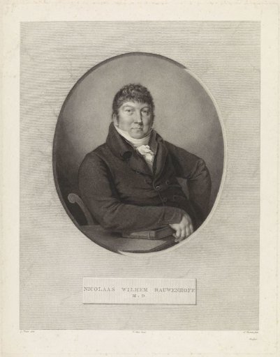 Portrait of the physician Nicolaas Willem Rauwenhoff