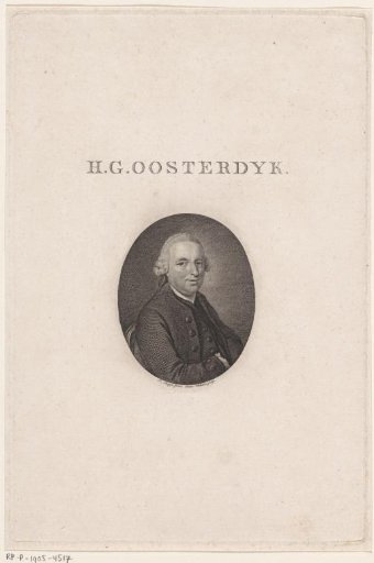 Portrait of the poet Hermannus Gerardus Oosterdijk