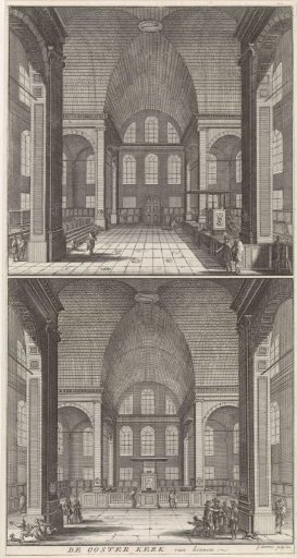 Interior of the Oosterkerk in Amsterdam
