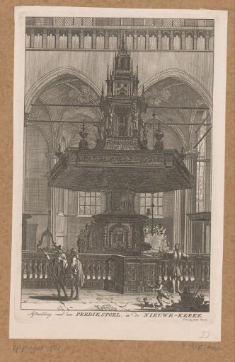 Pulpit in the New Church in Amsterdam