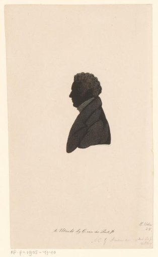Silhouette Portrait of Alexander Karel Willem Suerman