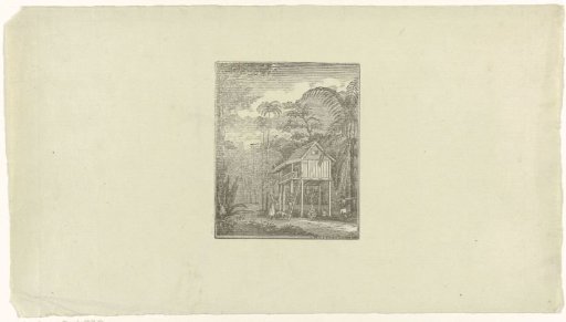 Landscape with a house on piles