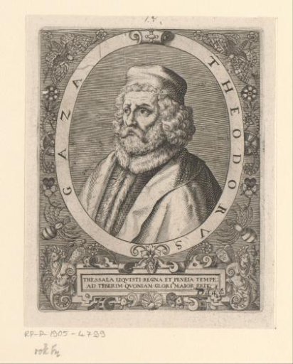 Portrait of Theodorus Gaza