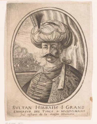 Portrait of Ibrahim I, Sultan of the Ottoman Empire