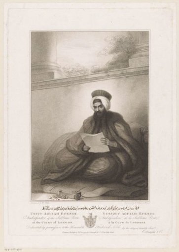 Portrait of ambassador Yussouf Aguiah Efendi