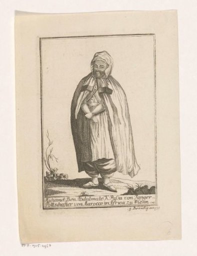 Portrait of Mohammed Ben Abdelmalik, Pasha of Tangier