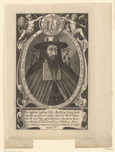 Portrait of Theophanes, Patriarch of Jerusalem