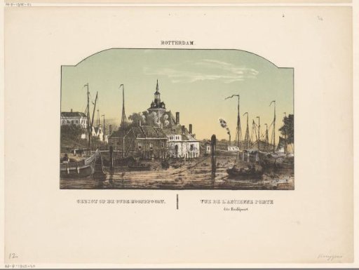 View of the Old Hoofd Gate in Rotterdam
