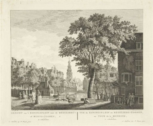 View of the Munttoren in Amsterdam