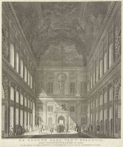 Civic Hall in the Town Hall on the Dam in Amsterdam