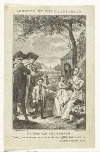 Mr. van Grootheim Giving Money to the Poor