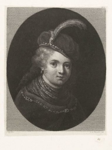 Portrait of a boy with a feather on his cap
