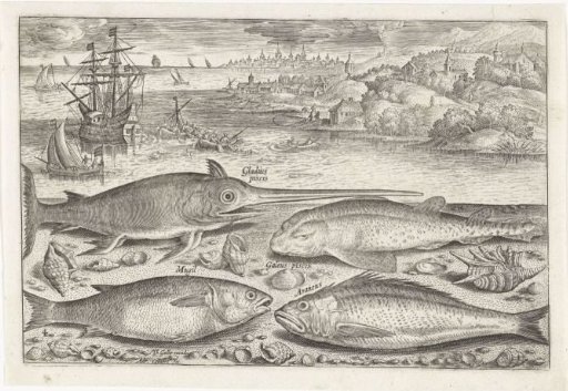 Four Fish on the Beach