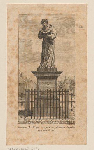Statue of Erasmus, on the Grote Markt in Rotterdam