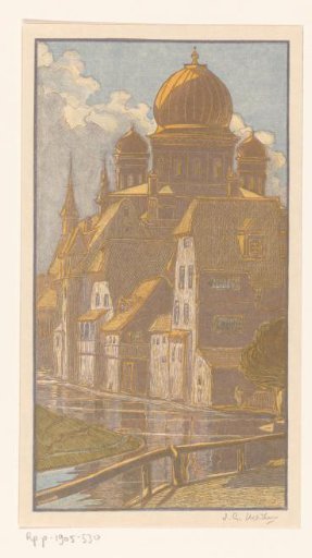 View of the Synagogue of Nuremberg