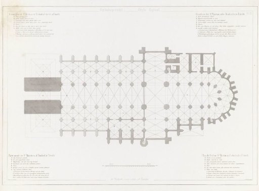 Plan of the Dom Church in Utrecht