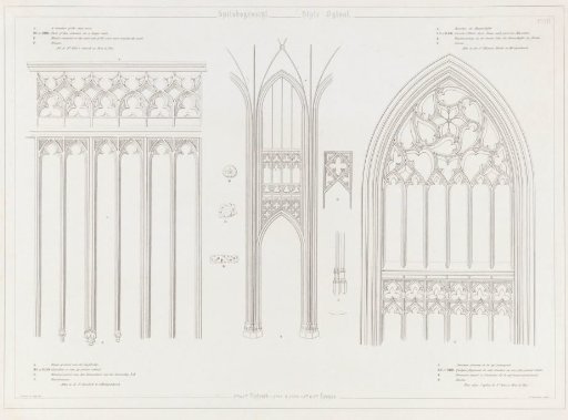 Pointed arches in the St. John's Cathedral in 's-Hertogenbosch