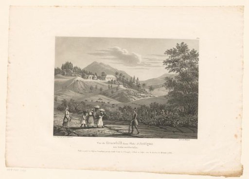 View of the Hills of the Island of Antigua