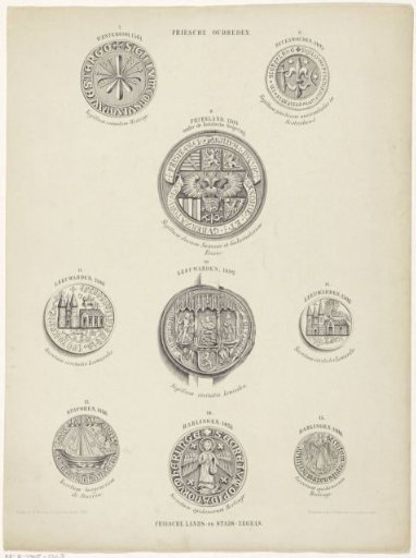 Frisian provincial and city seals