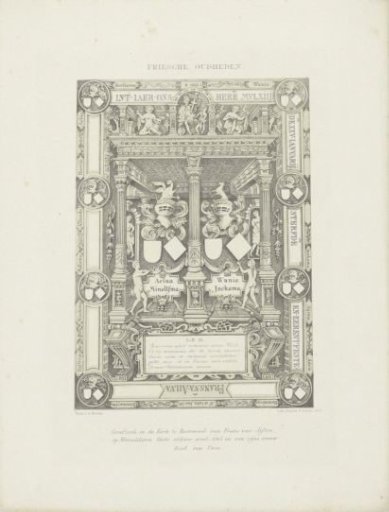 Tombstone for Frans van Aylva and his wife Rixt van Unia
