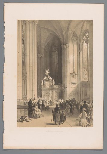 View of the reliquary shrine of the Three Kings in Cologne Cathedral