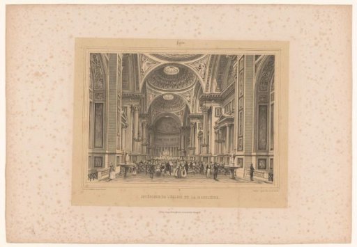 Interior of the Church La Madeleine