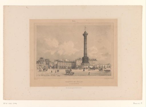 View of the July Column on the Place de la Bastille