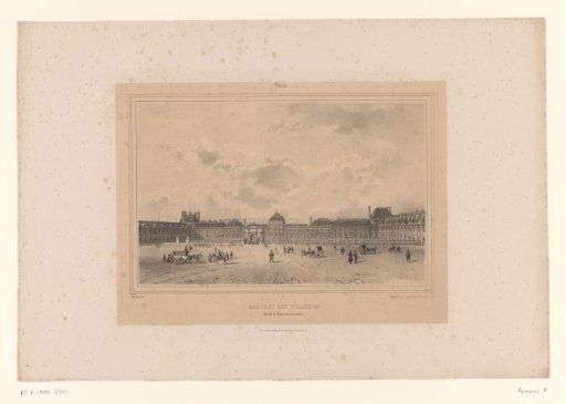 View of the Place du Carrousel and the Tuileries Palace
