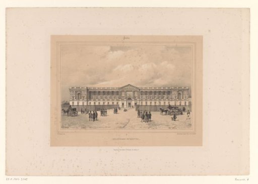 View of Perrault's colonnade of the Louvre