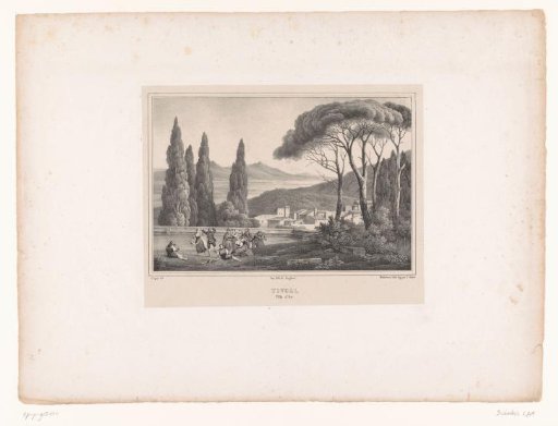View of the Villa d'Este in Tivoli