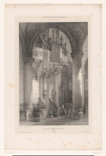 Interior of the Notre-Dame de Caudebec-en-Caux