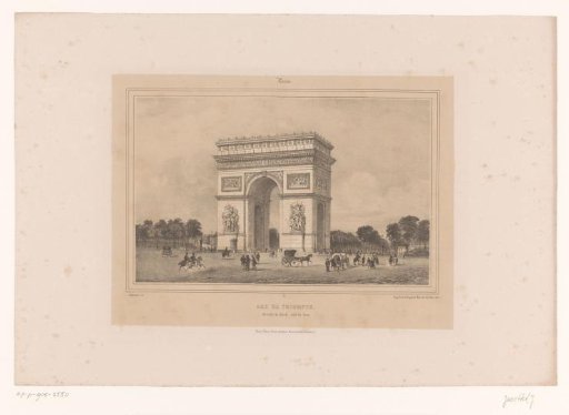 View of the Arc de Triomphe