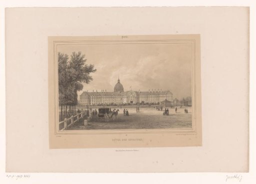 View of the Hôtel des Invalides in Paris